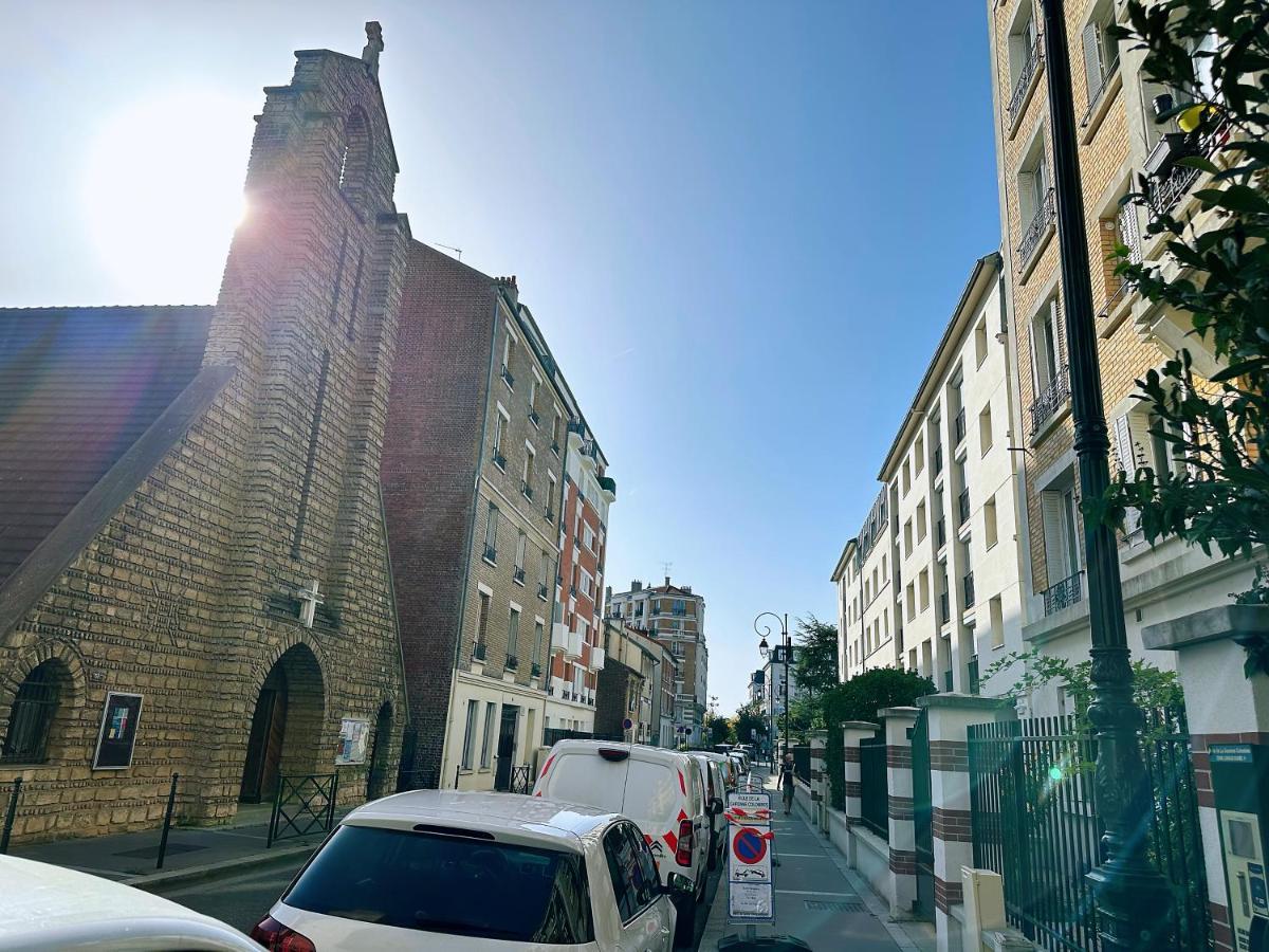Cosy Apartment Near La Defense Paris Tranports Free Parking ลากาแร็น-โกลงบ์ ภายนอก รูปภาพ